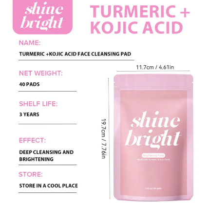 Turmeric Kojic Acid Clean Cotton Sheet Bags