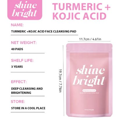 Turmeric Kojic Acid Clean Cotton Sheet Bags